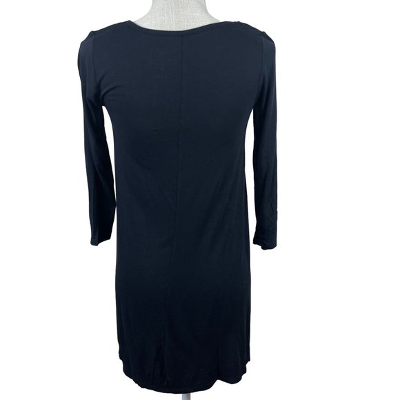 Decree Glitter Sequined Dance All Night Sleep Shirt Womens XS Black 3/4 Sleeve - Picture 2 of 12